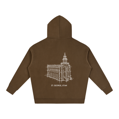 Ultra-soft Oversized Temple Hoodie (St. George)