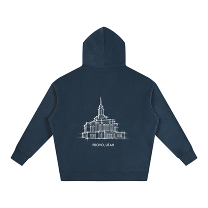 Ultra-soft Oversized Temple Hoodie (Provo Rock Canyon)