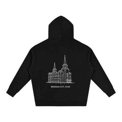 Ultra-soft Oversized Temple Hoodie (Brigham City)