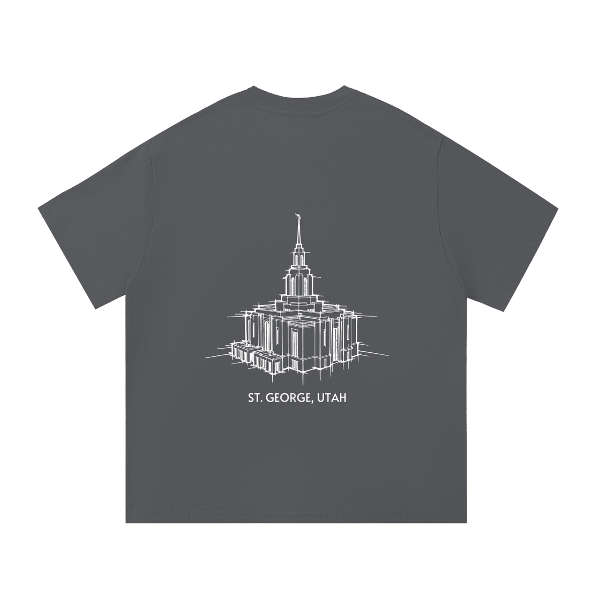Essential Heavyweight Temple Tee (Red Cliffs)