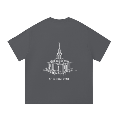 Essential Heavyweight Temple Tee (Red Cliffs)