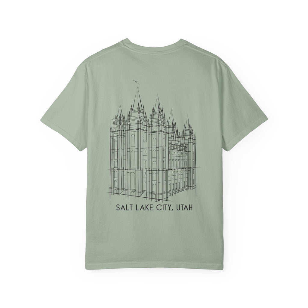 Essential Tee — Salt Lake City Temple Sketch Tee