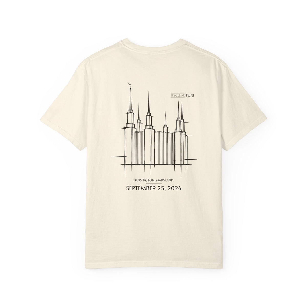 Essential Temple Tee – with personalizable date (Washington D.C.)