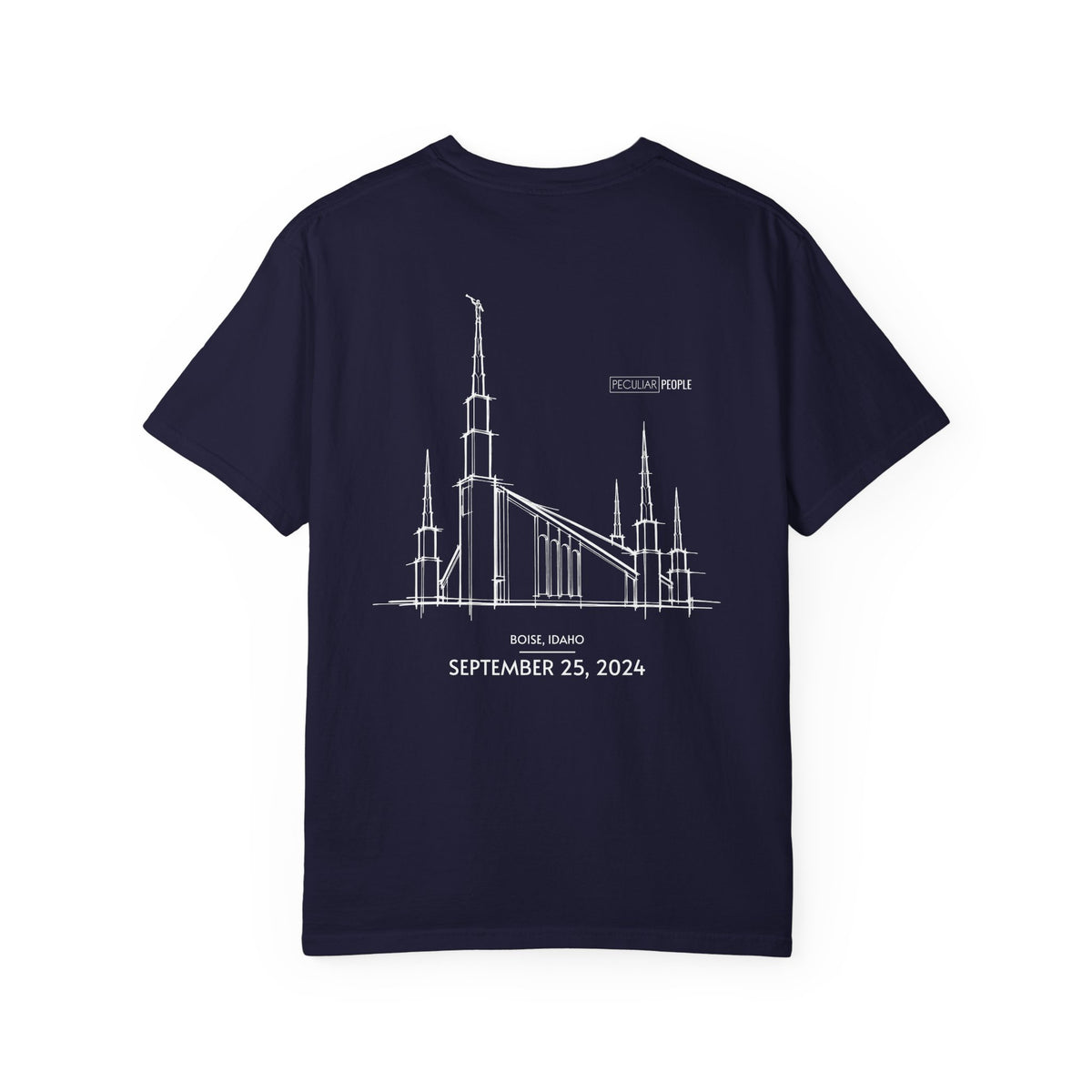 Essential Temple Tee – with personalizable date (Boise)