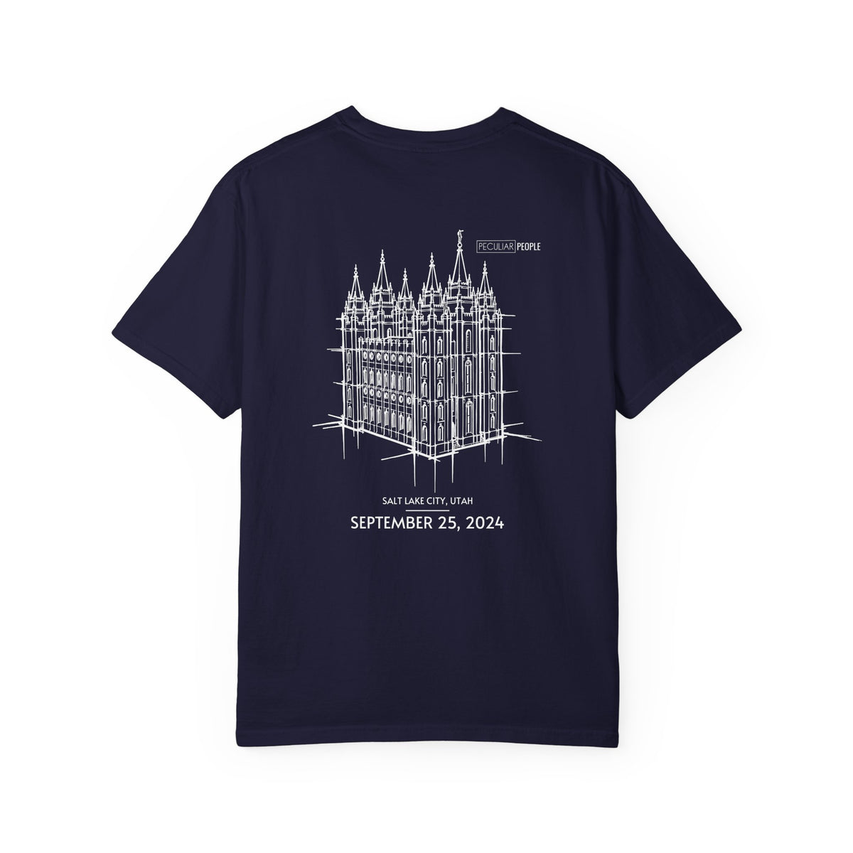 Essential Temple Tee – with personalizable date