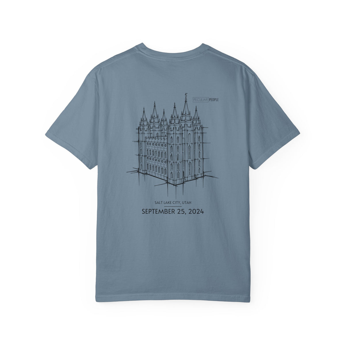 Essential Temple Tee – with personalizable date