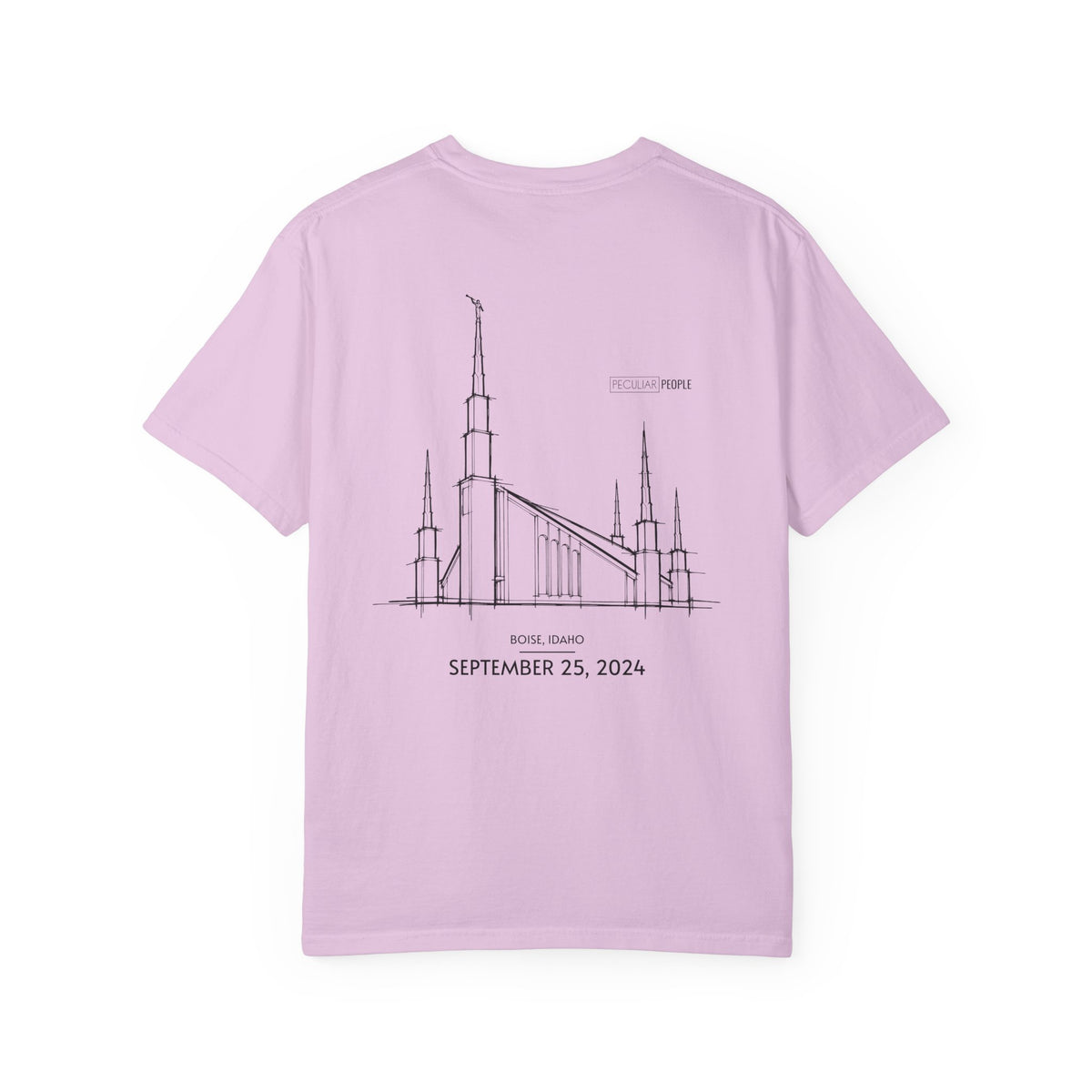 Essential Temple Tee – with personalizable date (Boise)
