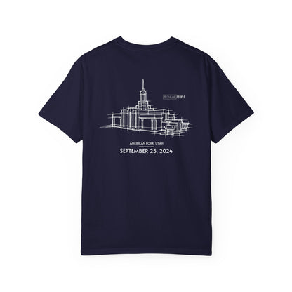 Essential Temple Tee – with personalizable date (Mount Timpanogos)