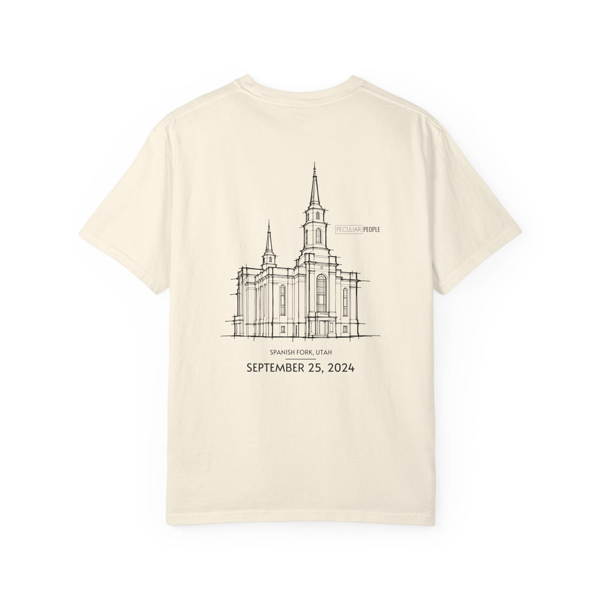 Essential Temple Tee – with personalizable date (Spanish Fork)