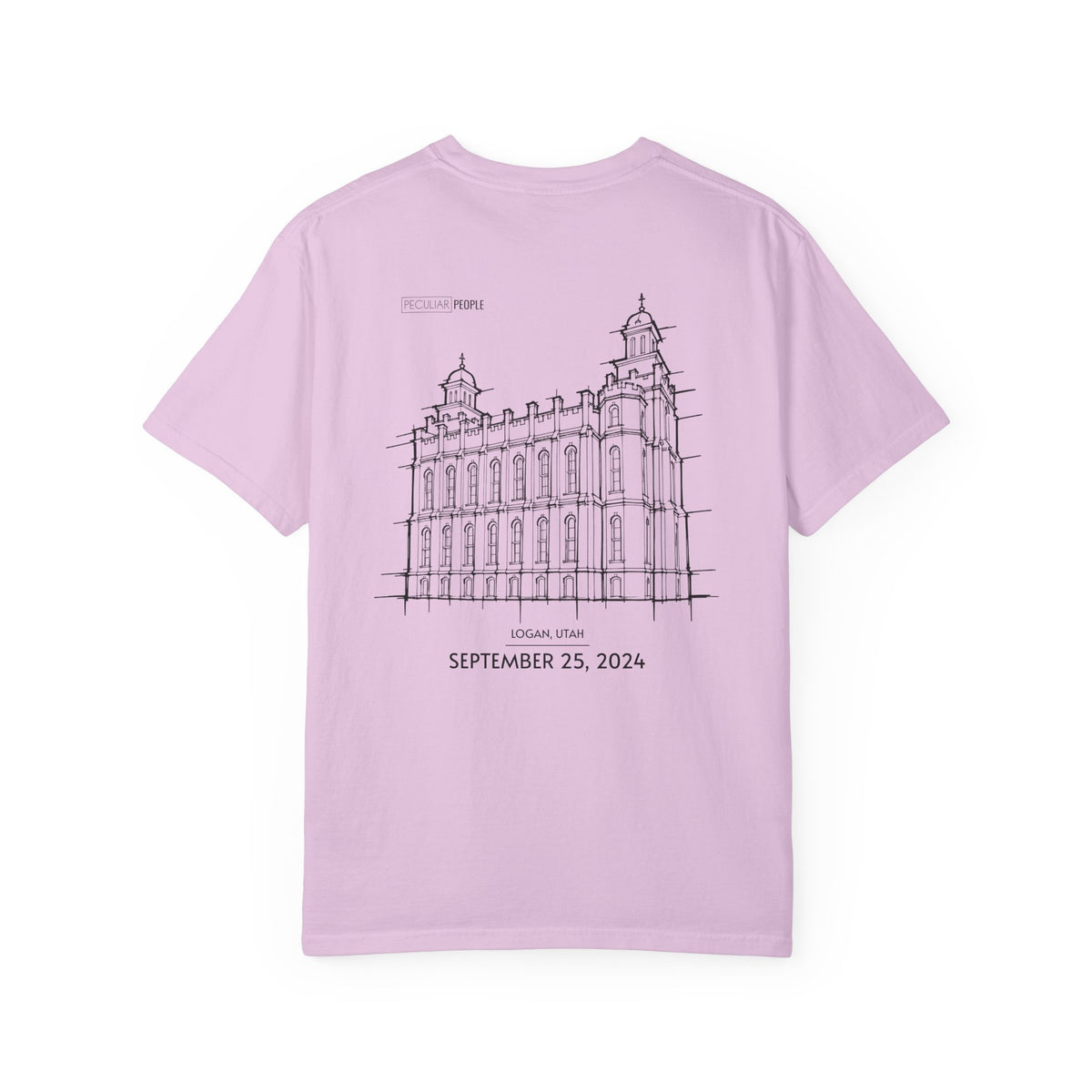 Essential Temple Tee – with personalizable date (Logan)