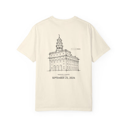 Essential Temple Tee – with personalizable date (Nauvoo)