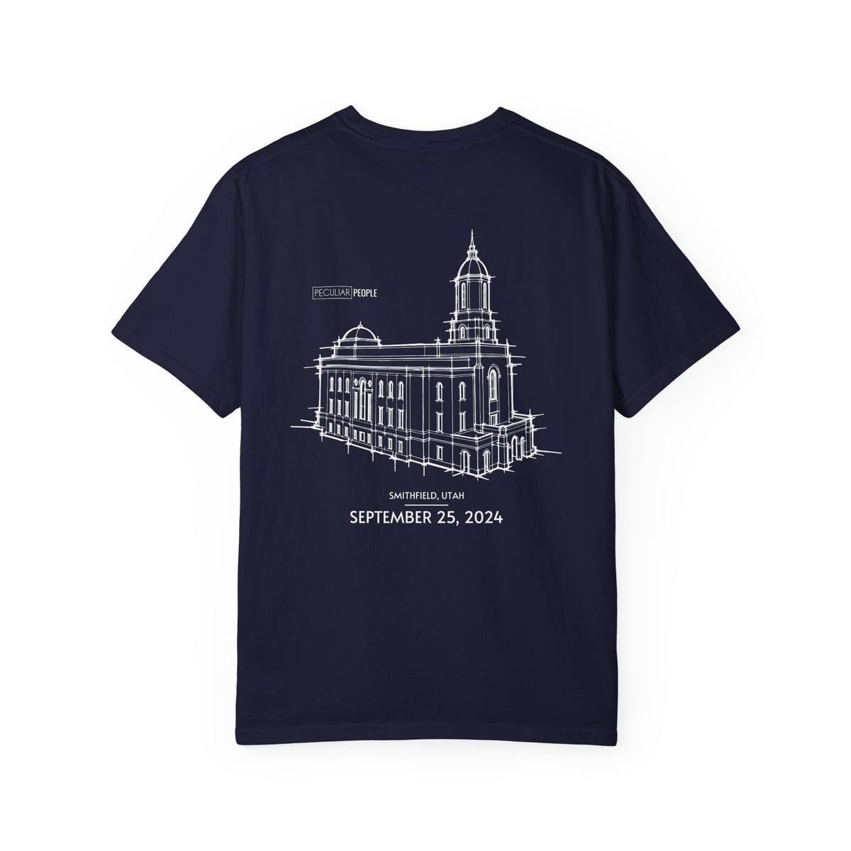 Essential Temple Tee – with personalizable date (Smithfield)