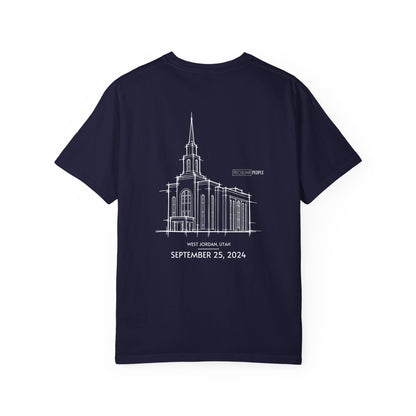 Essential Temple Tee – with personalizable date (West Jordan)