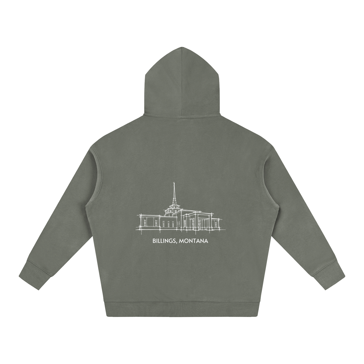 Ultra-soft Oversized Temple Hoodie (Billings)