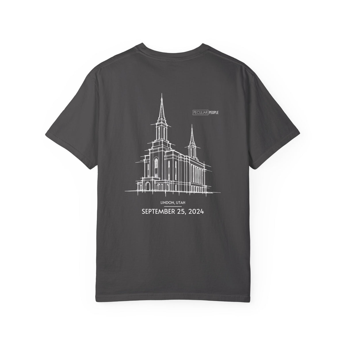 Essential Temple Tee – with personalizable date (Lindon)