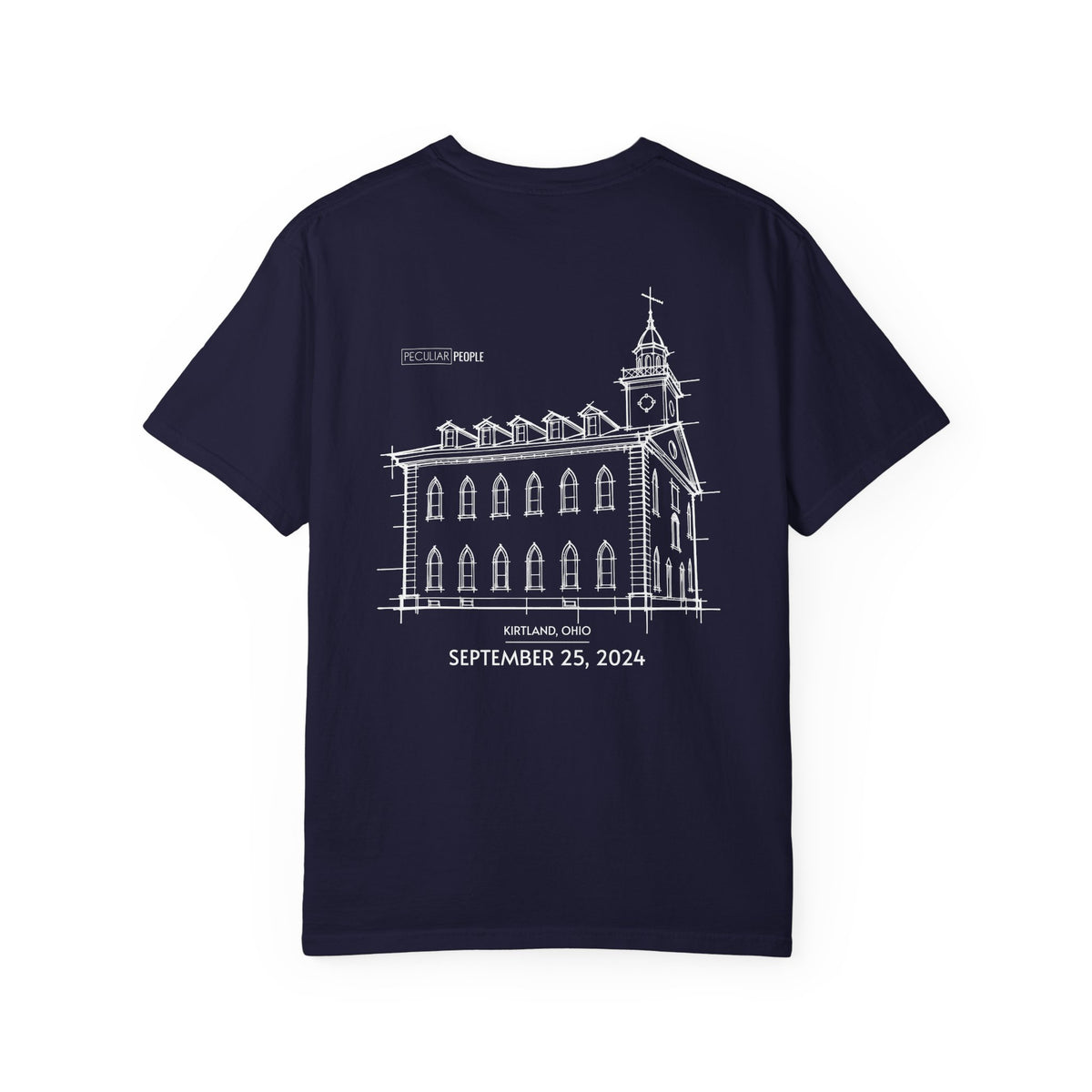 Essential Temple Tee – with personalizable date (Kirtland)