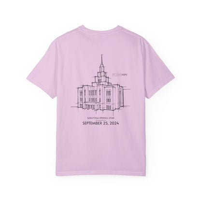 Essential Temple Tee – with personalizable date (Saratoga Springs)
