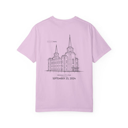 Essential Temple Tee – with personalizable date (Brigham City)