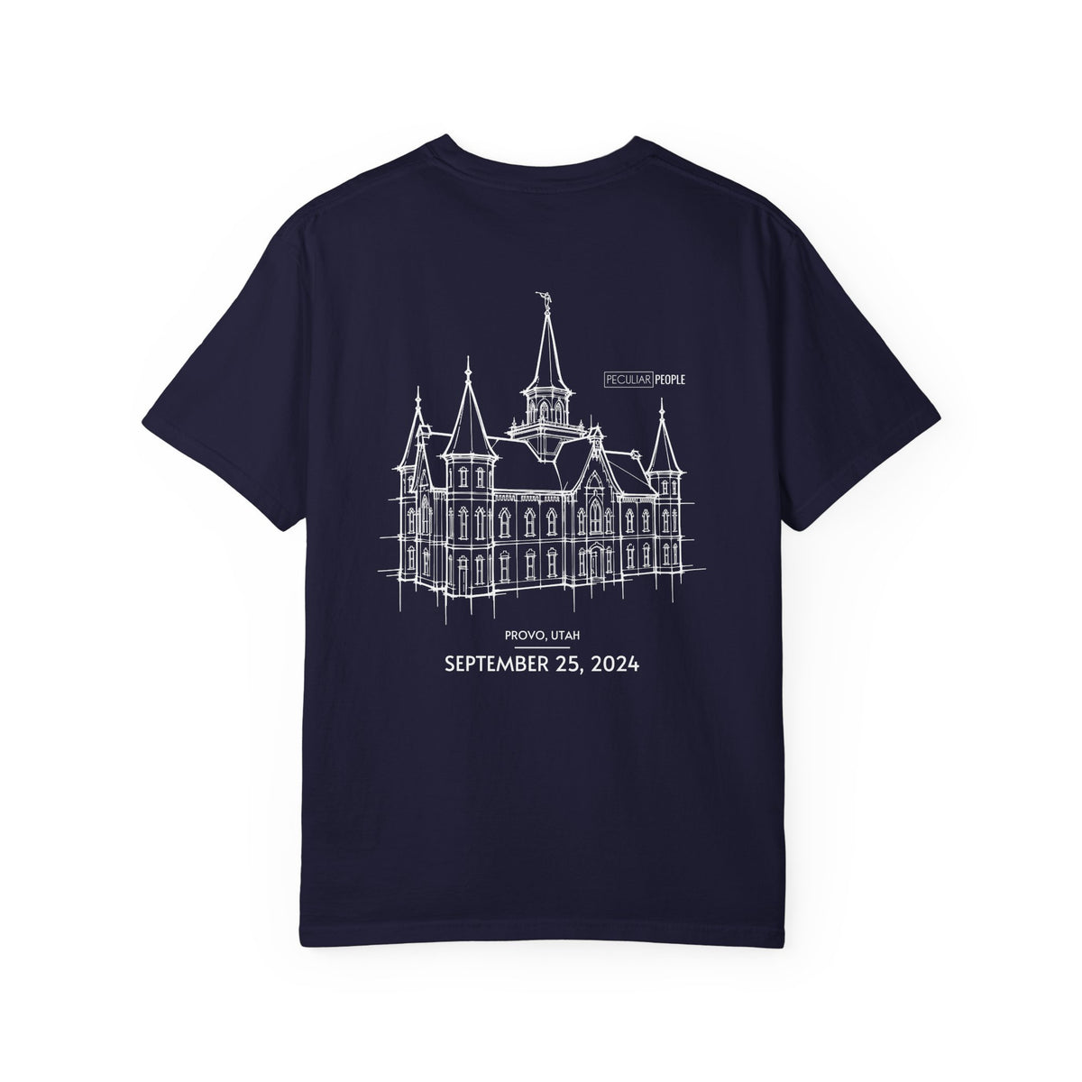 Essential Temple Tee – with personalizable date (Provo City Center)