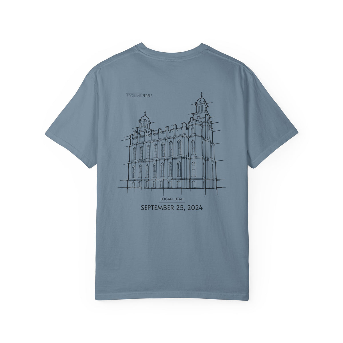 Essential Temple Tee – with personalizable date (Logan)
