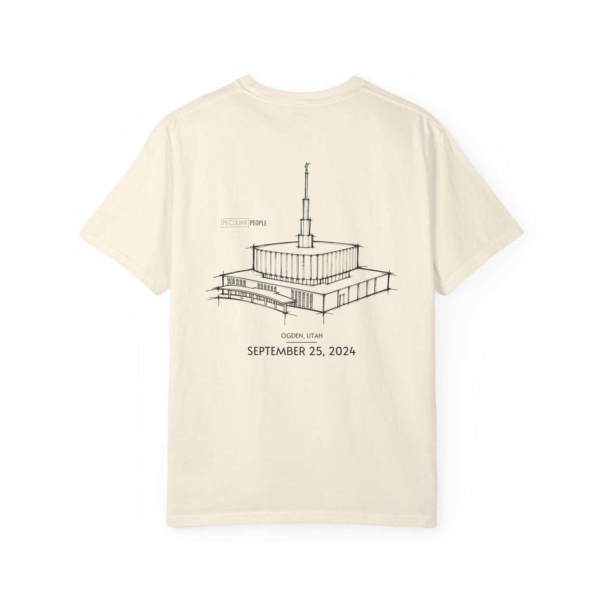Essential Temple Tee – with personalizable date (Ogden Original)