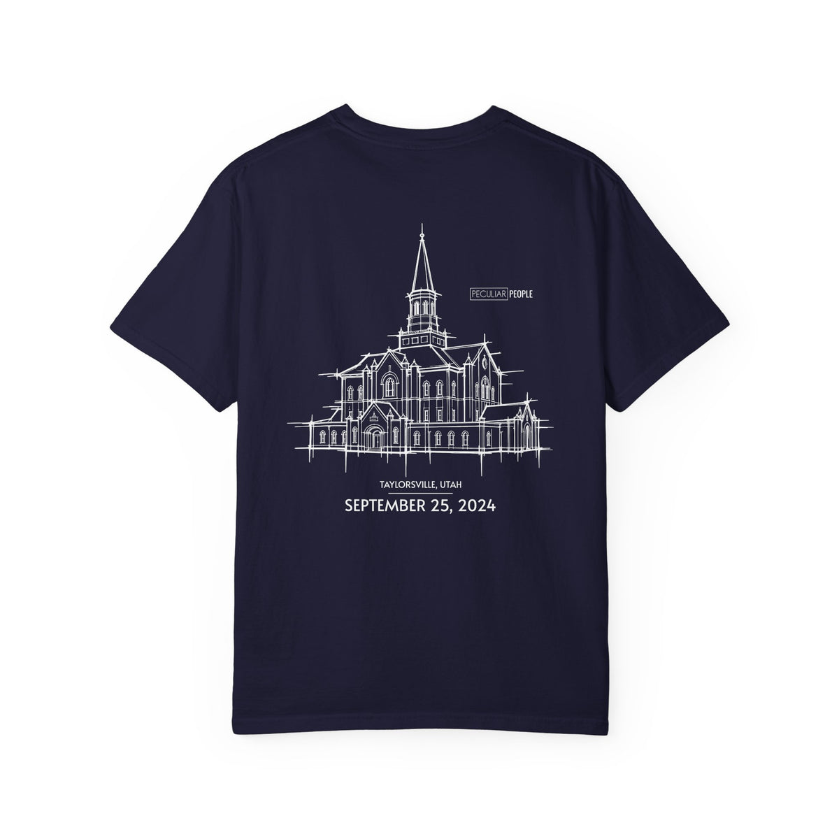 Essential Temple Tee – with personalizable date (Taylorsville)