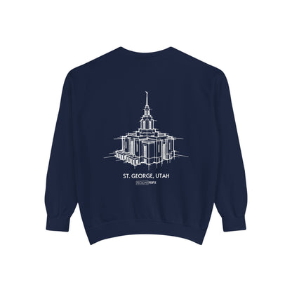 Classic Temple Crew Sweatshirt (Red Cliffs)