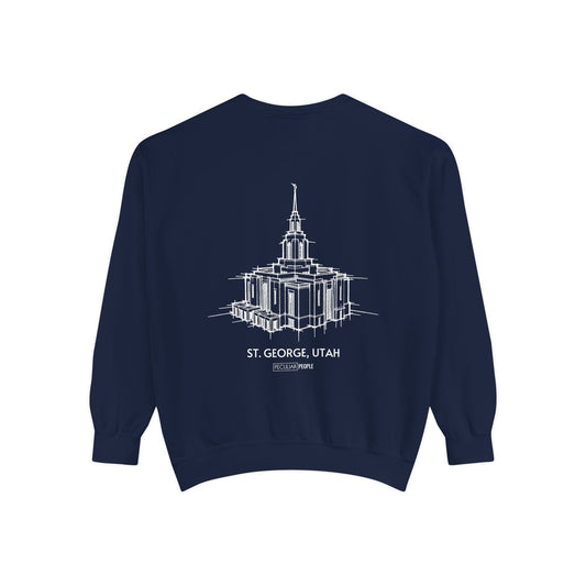 Classic Temple Crew Sweatshirt (Red Cliffs)