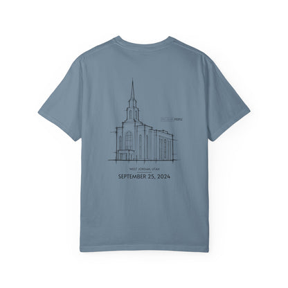 Essential Temple Tee – with personalizable date (West Jordan)