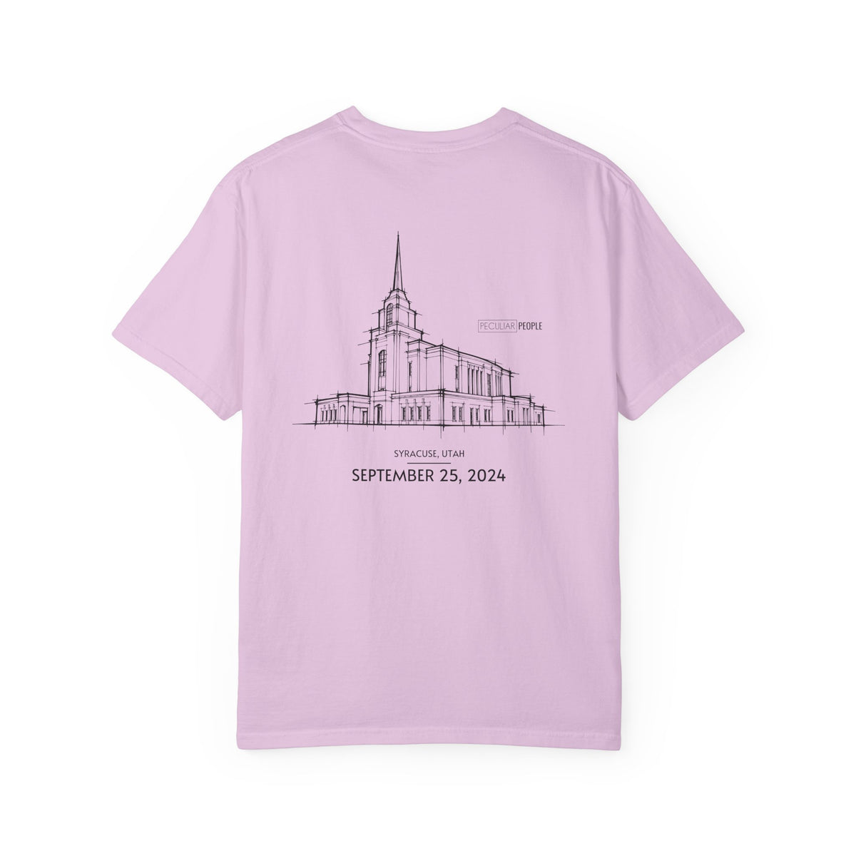Essential Temple Tee – with personalizable date (Syracuse)