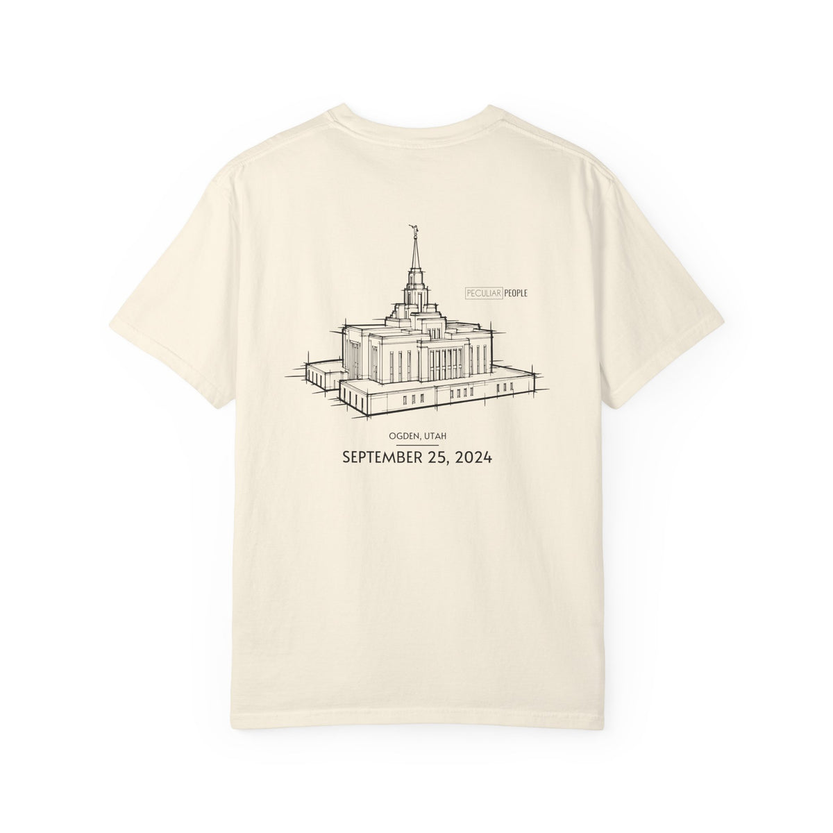 Essential Temple Tee – with personalizable date (Ogden)