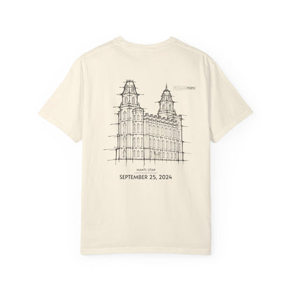 Essential Temple Tee – with personalizable date (Manti)