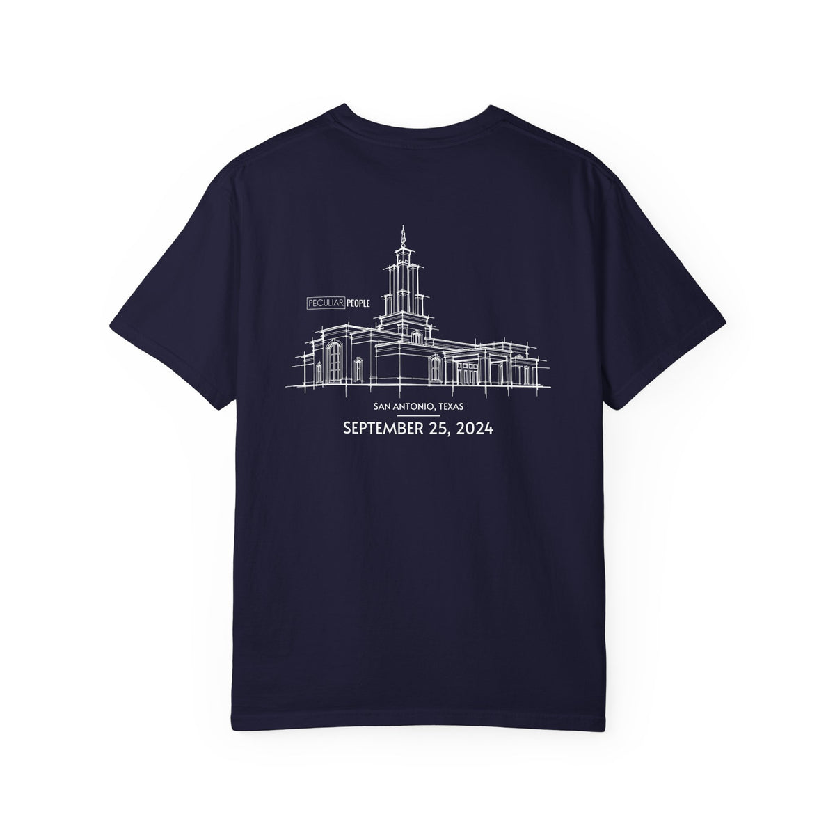 Essential Temple Tee – with personalizable date (San Antonio)