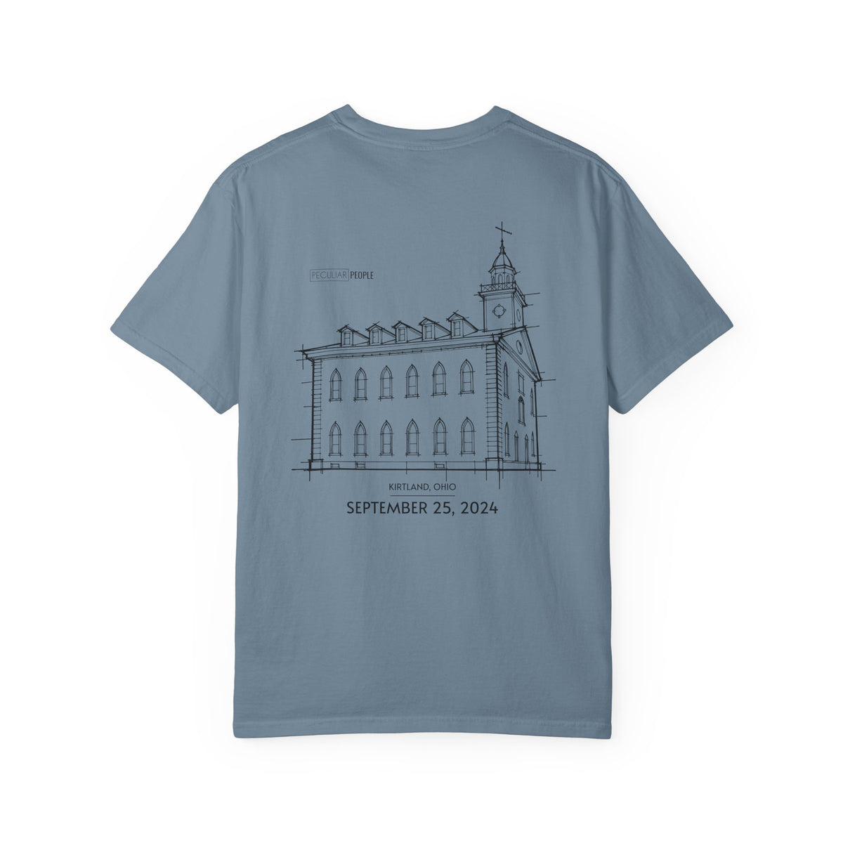 Essential Temple Tee – with personalizable date (Kirtland)
