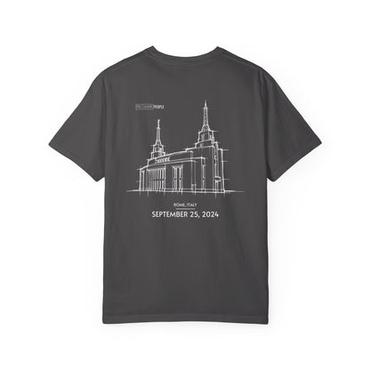 Essential Temple Tee – with personalizable date (Rome)