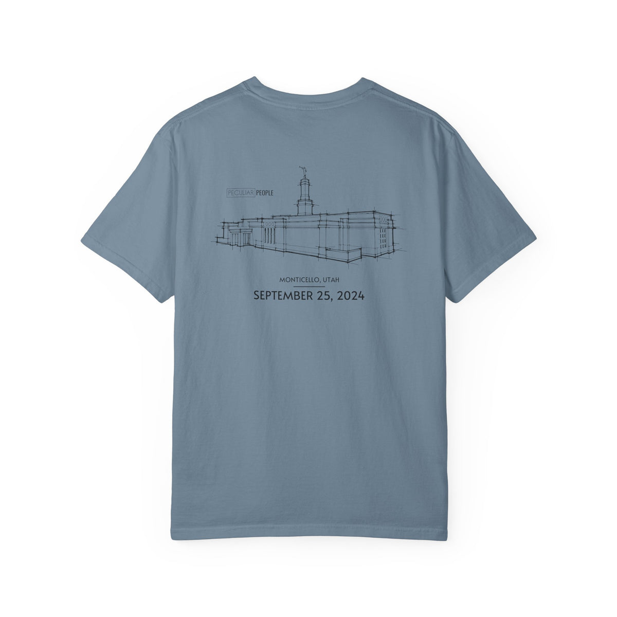 Essential Temple Tee – with personalizable date (Monticello)