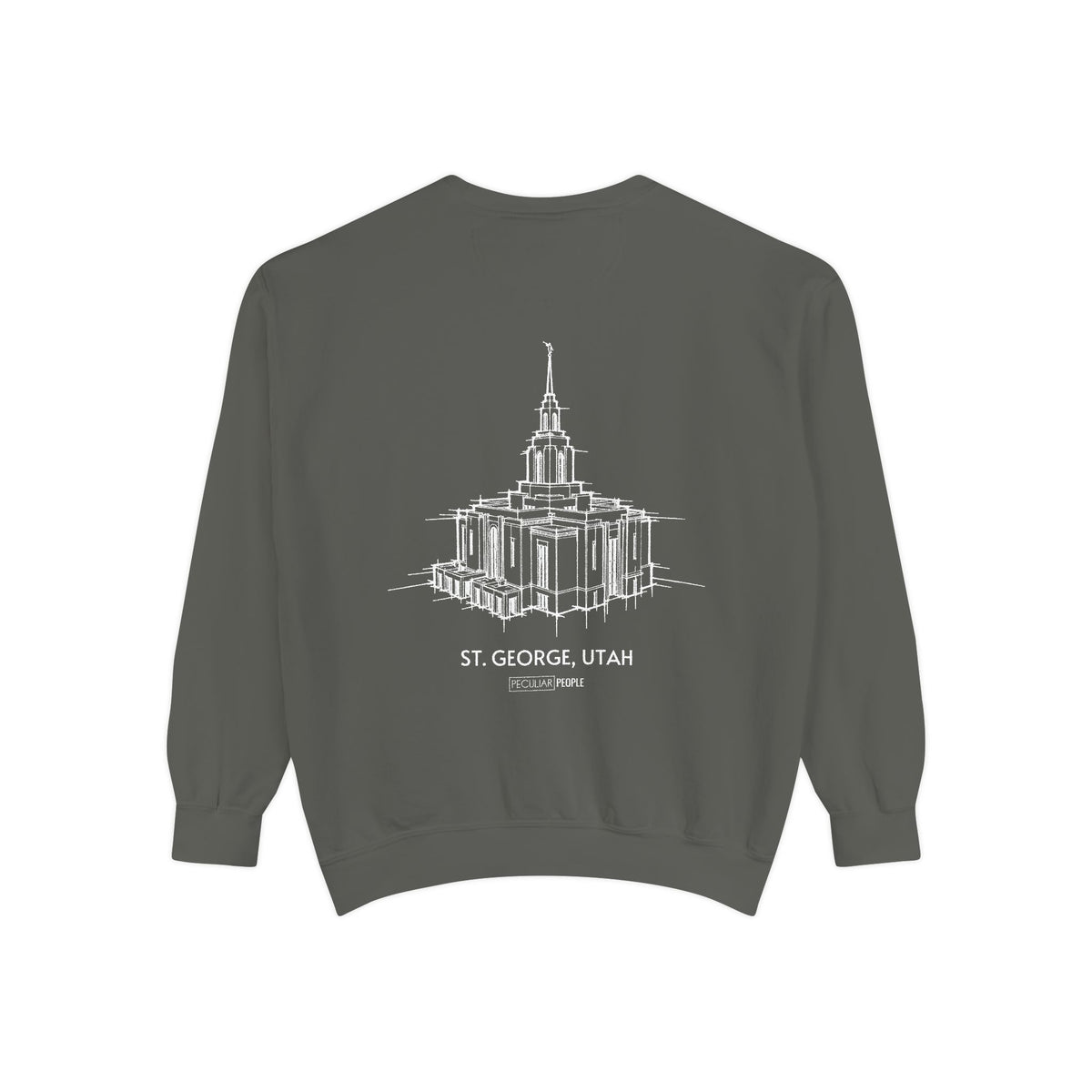Classic Temple Crew Sweatshirt (Red Cliffs)