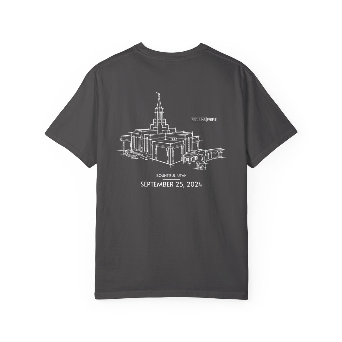 Essential Temple Tee – with personalizable date (Bountiful)