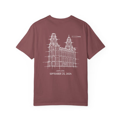 Essential Temple Tee – with personalizable date (Manti)