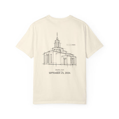 Essential Temple Tee – with personalizable date (Draper)