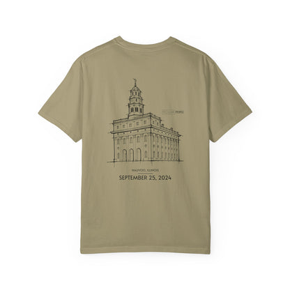 Essential Temple Tee – with personalizable date (Nauvoo)