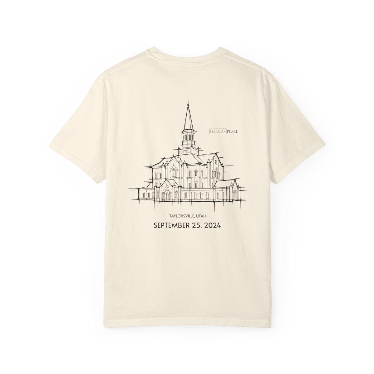 Essential Temple Tee – with personalizable date (Taylorsville)