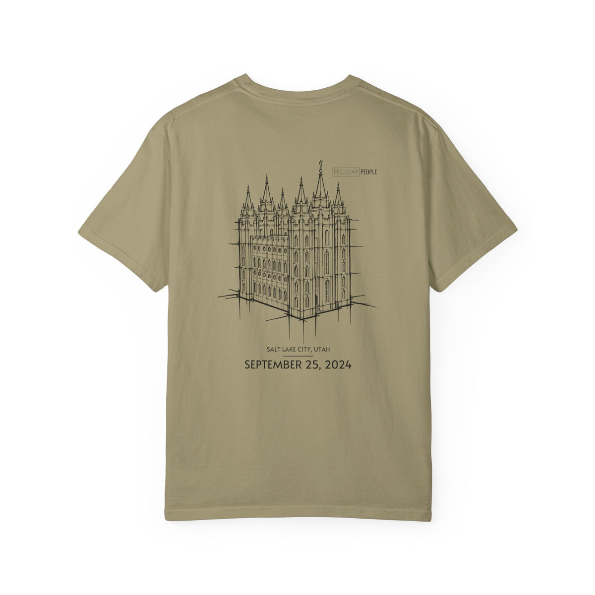 Essential Temple Tee – with personalizable date