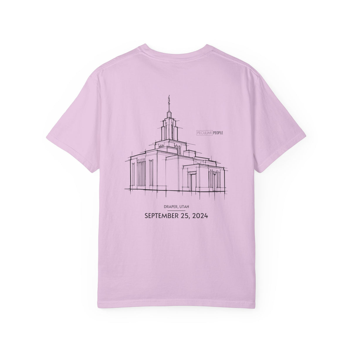 Essential Temple Tee – with personalizable date (Draper)