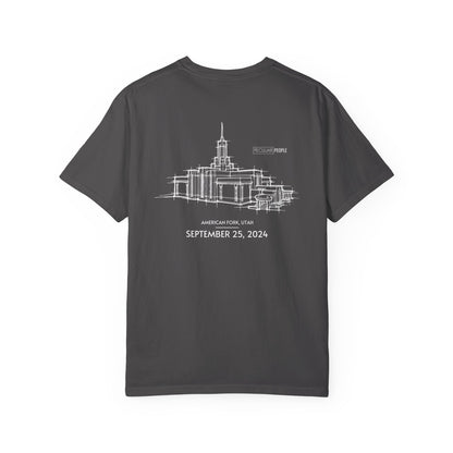 Essential Temple Tee – with personalizable date (Mount Timpanogos)