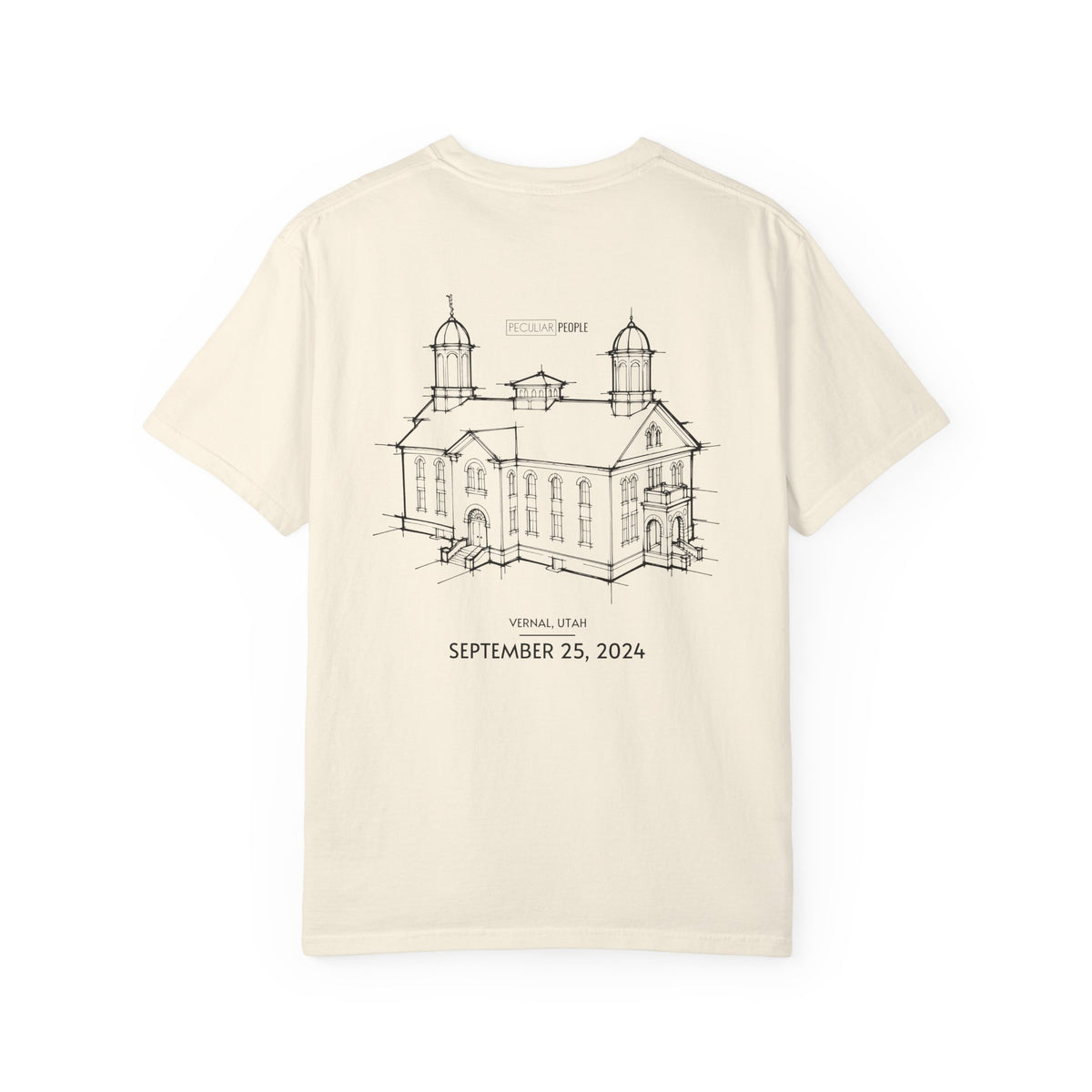 Essential Temple Tee – with personalizable date (Vernal)