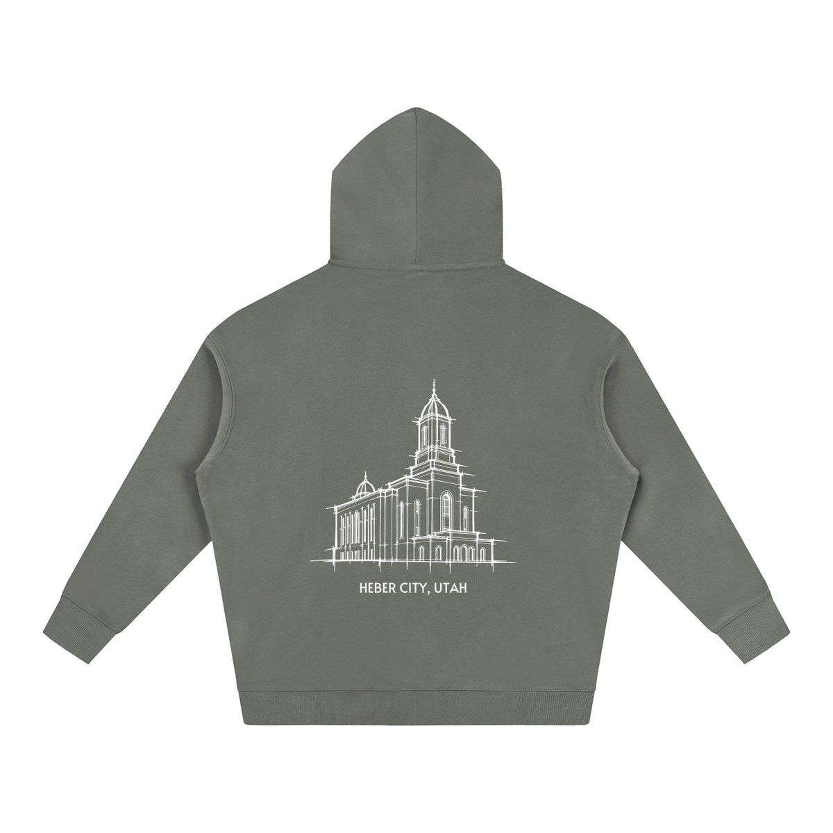 Ultra-soft Oversized Temple Hoodie (Heber Valley)