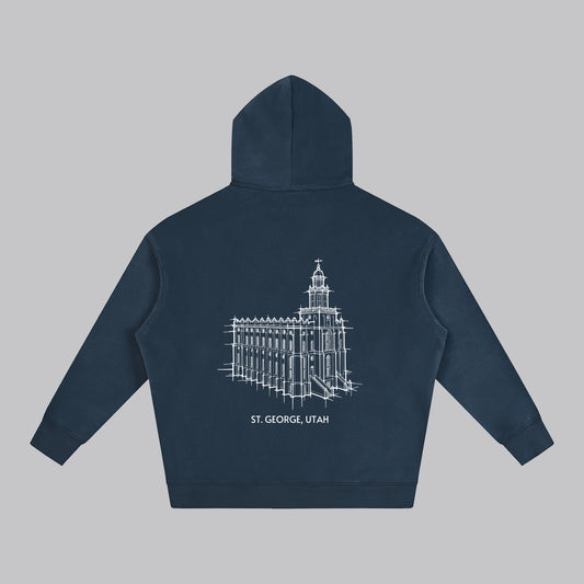 Ultra-soft Oversized Temple Hoodie (St. George)