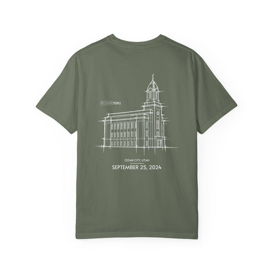 Essential Temple Tee – with personalizable date (Cedar City)