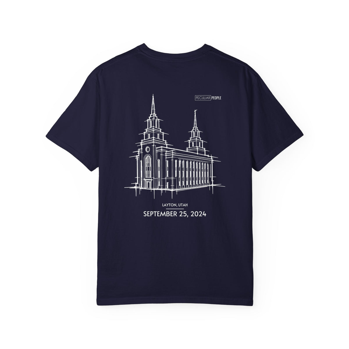 Essential Temple Tee – with personalizable date (Layton)